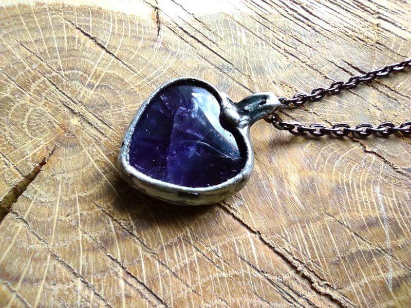 Romantyczny naszyjnik z ametystem II